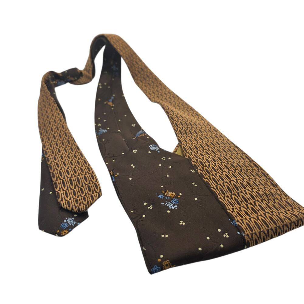 Upcycled Patchwork Necktie Shoulder Bag Boho Mixed Pattern Purse Vintage